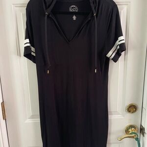 Michael Kors Black Hooded Dress
